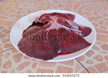 liver in a dish