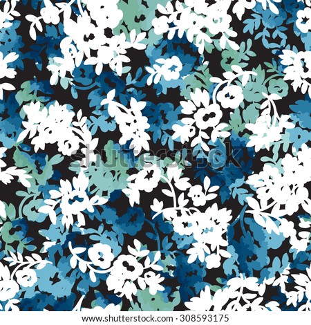 Beautiful Seamless Floral Pattern. Flower Vector Background ...