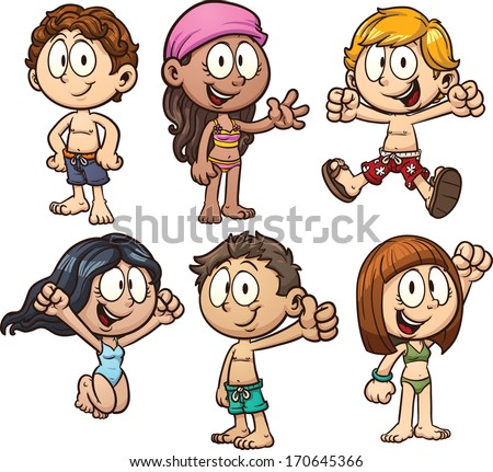 cartoon school kid