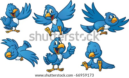 Colorful Cartoon Bird Free Vector | 123Freevectors