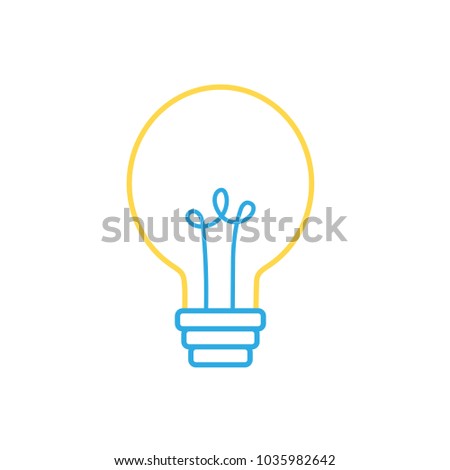 line electric bulb light and power energy