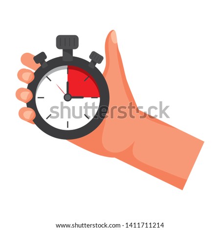 chronometer time clock stopwatch cartoon