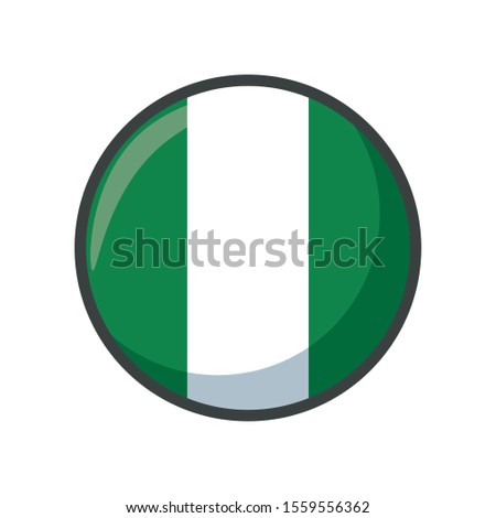 nigeria flag design, country national state patriotism united world and international theme Vector illustration