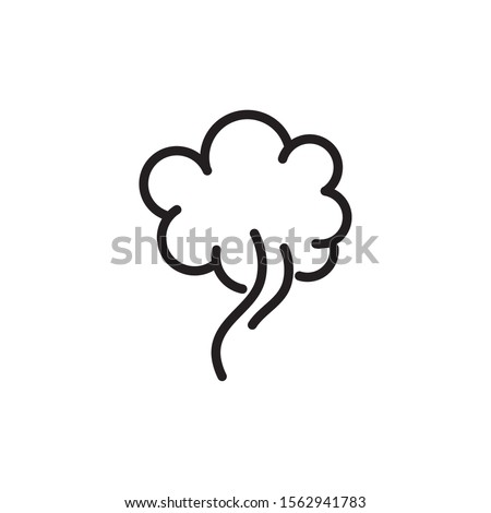 blows steam cloud comic smoke line style illustration