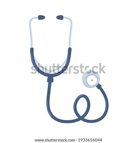 medical stethoscope equipment icon isolated