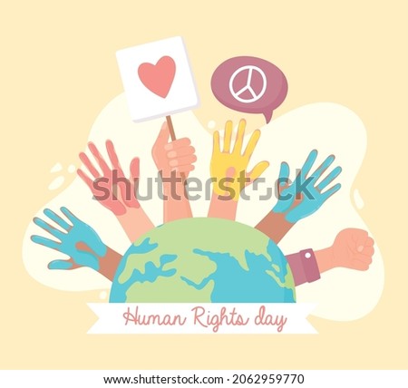 human rights day poster style
