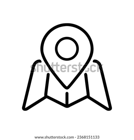 location pin icon vector isolated