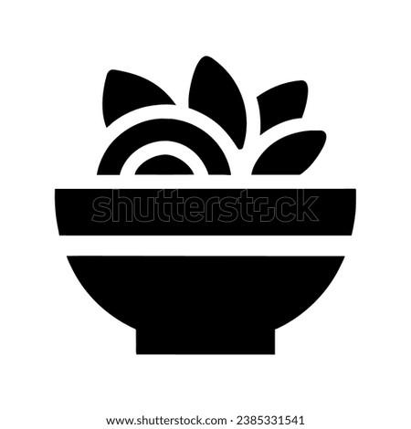 salad icon illustration vector isolated