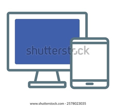 Desktop computer and mobile devices sharing synchronized data