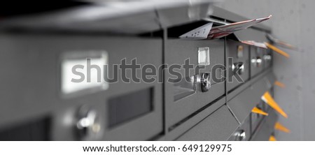 Similar – Image, Stock Photo Newspaper mailbox Mailbox