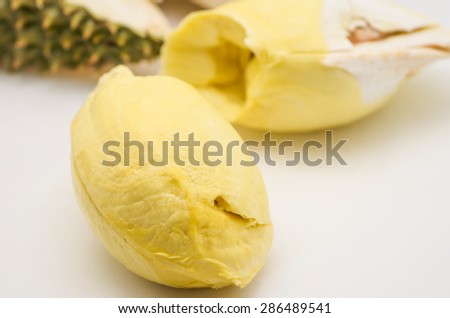 Durian, king of fruits with delicious taste for Thailand popular fruit.