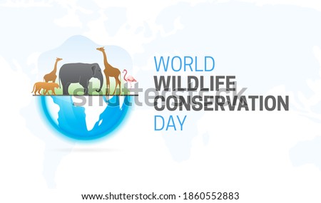 World Wildlife Conservation Day  Background Illustration 