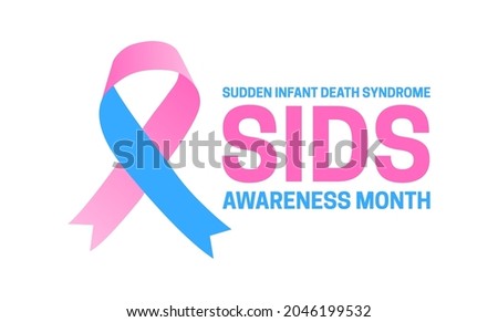 SIDS Sudden Infant Death Syndrome Awareness Month Logo Icon Isolated on White Background