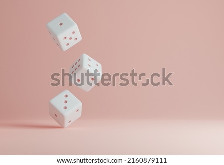 Similar – Image, Stock Photo Falling cubes luck Playing