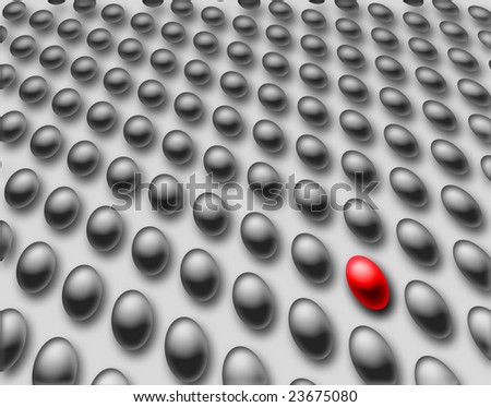 Red and grey spheres background