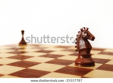 Chess - Horse and pawn