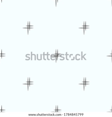 Stylish seamless pattern. Black twinkling stars on a white background. Geometric pattern. Background for Merry Christmas and Happy New Year.