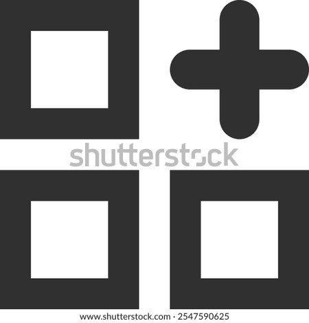 App sign black icon vector illustration