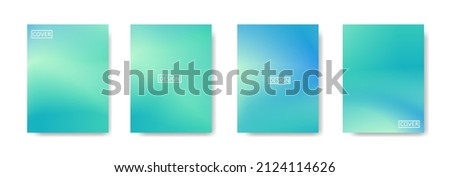 set of abstract background with beautiful gradation color, colorful background for poster flyer banner backdrop.vertical banner.cool fluid background vector illustration Foto d'archivio © 