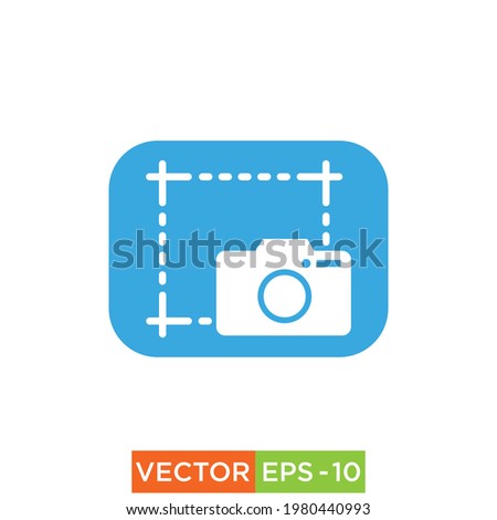 Screenshot Icon design eps 10 vector for web use