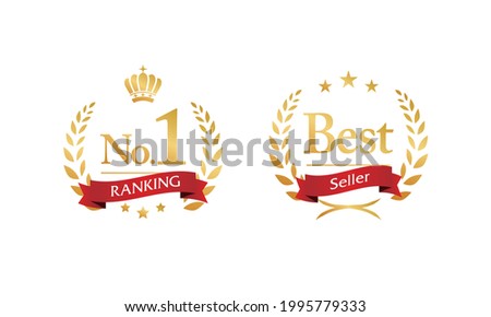 No.1, Number one, best seller icon , vector illustration, ranking, award	