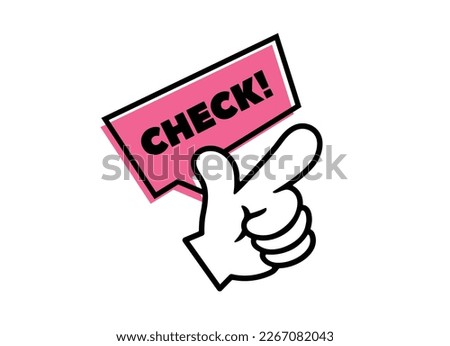 Check point pointing icon vector illustration