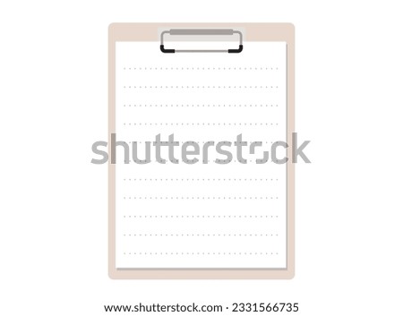 clipboard binder simple vector illustration