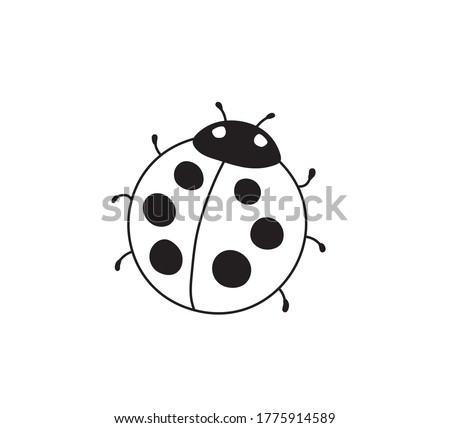 Black And White Ladybug Clipart | Free download on ClipArtMag