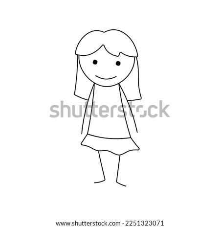 Easy Girl Drawing | Free download on ClipArtMag