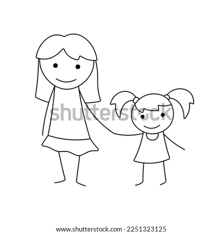 Sister Clipart Black And White | Free download on ClipArtMag