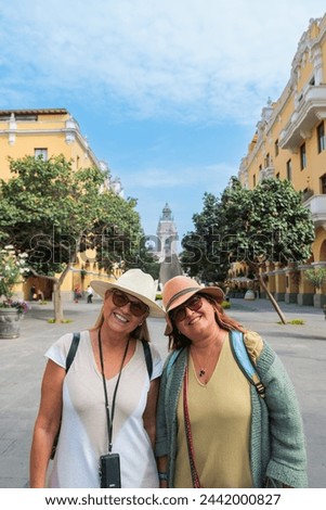 Similar – Foto Bild Center street Lima, Tourismus in den Straßen von Lima