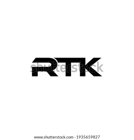 RTK Letter Logo Design Vector .