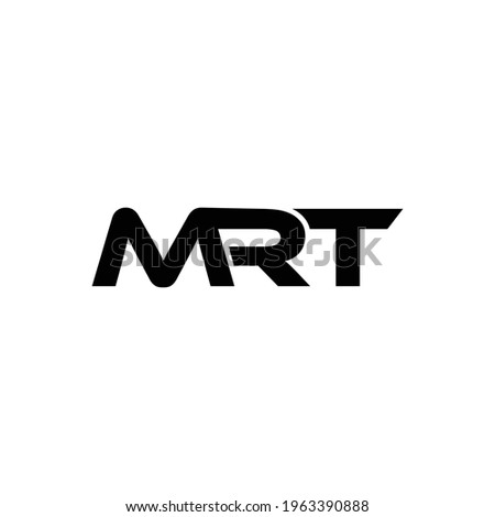 MRT Letter Initial Logo Design Template Vector