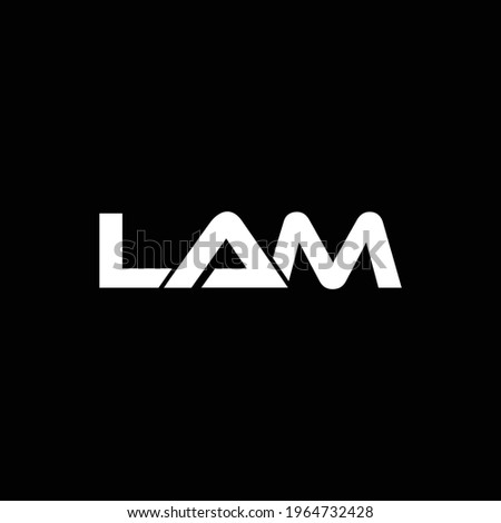 LAM Letter Initial Logo Design Template Vector