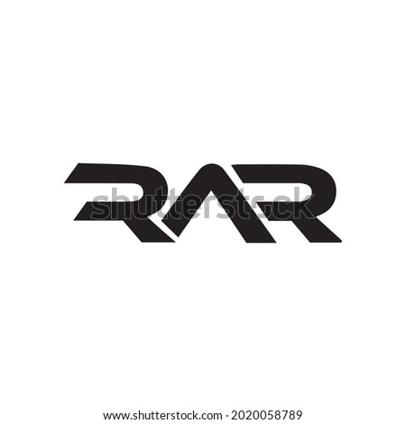 RAR monogram initial letters logo Design Vector