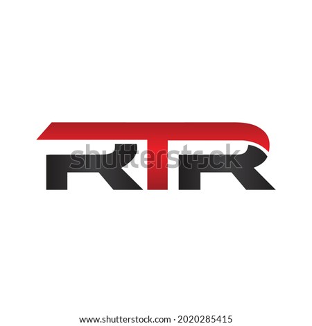 RTR monogram initial letters logo Design Vector