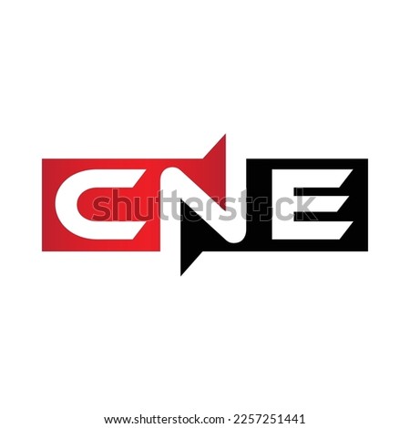 CNE Monogram Initial Letters Logo Design