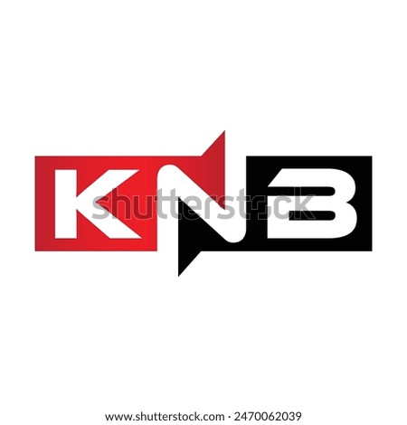 KNB Monogram Initial Letters Logo