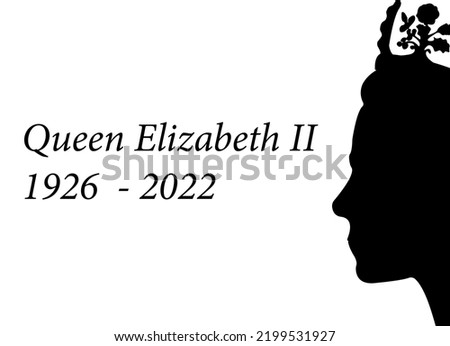 side profile of Queen Elizabeth