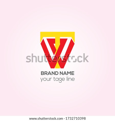 TW vector logo design, WT Creative logo design