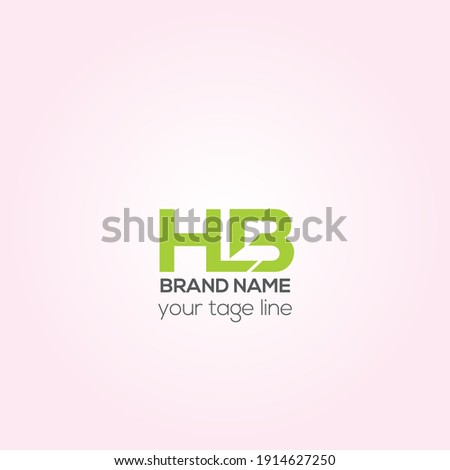 HLB letters vector logo design, Creative HLB initials logo design 