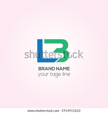 LB letters vector logo design, Creative LB initials logo design 