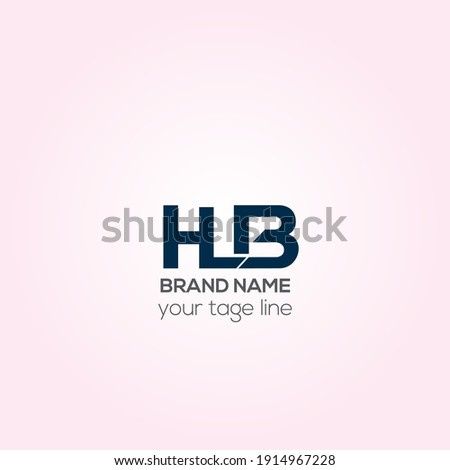 HLB letters vector logo design, Creative HLB initials logo design 