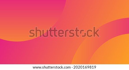 Geometric background with abstract circle shapes and modern bright orange gradient colour. Vector multipurpose backdrop Zdjęcia stock © 