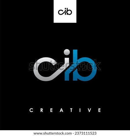 CIB Letter Initial Logo Design Template Vector Illustration