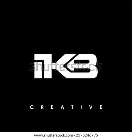 IKB  Letter Initial Logo Design Template Vector Illustration