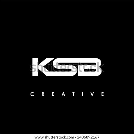 KSB Letter Initial Logo Design Template Vector Illustration