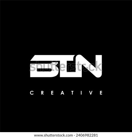 BTN Letter Initial Logo Design Template Vector Illustration