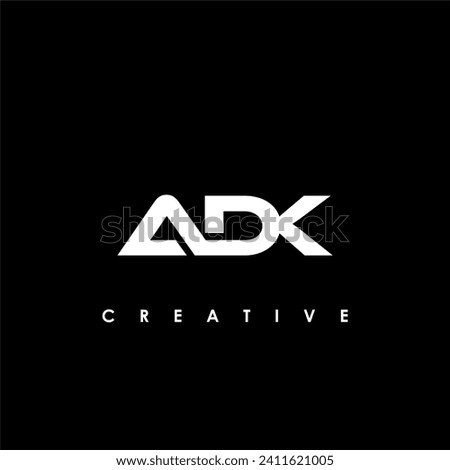 ADK Letter Initial Logo Design Template Vector Illustration