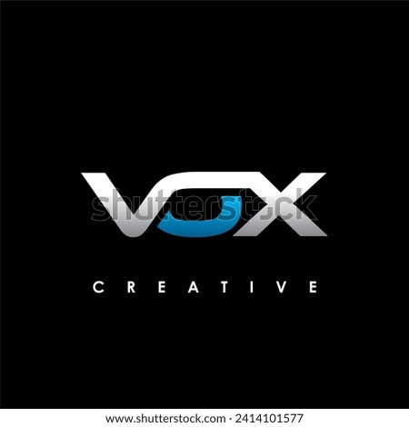VOX Letter Initial Logo Design Template Vector Illustration